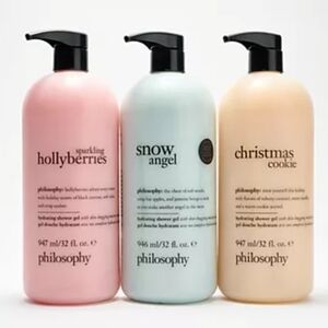 Philosophy JUMBO Hydrating Shower Gel - SPARKLING HOLLYBERRIES - 32FL.OZ. - NWT